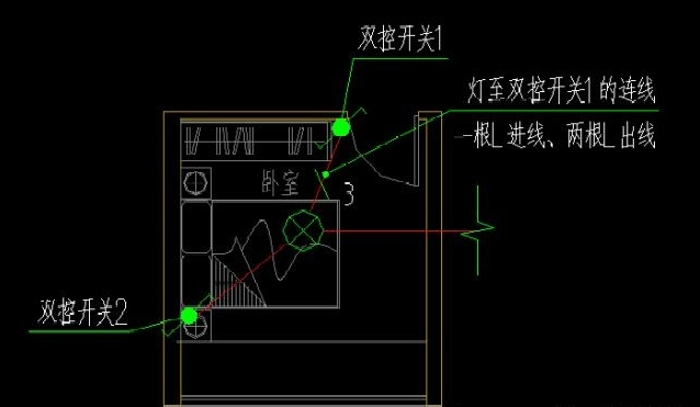 3个步骤教你确定电气照明平面图的导线根数，画