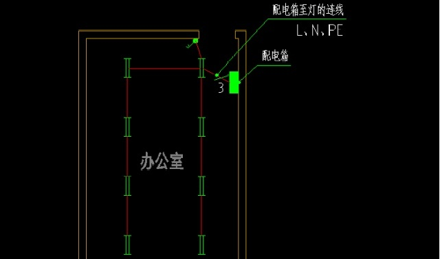 3个步骤教你确定电气照明平面图的导线根数，画